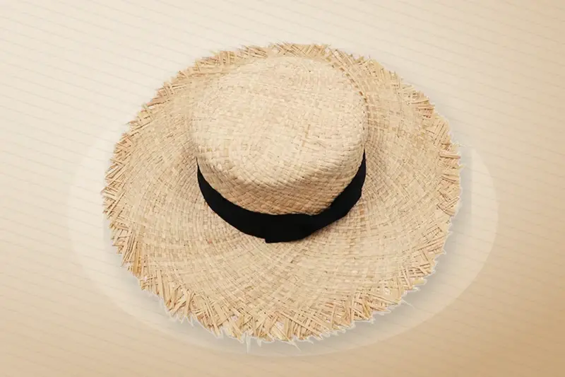 Custom raffia hats