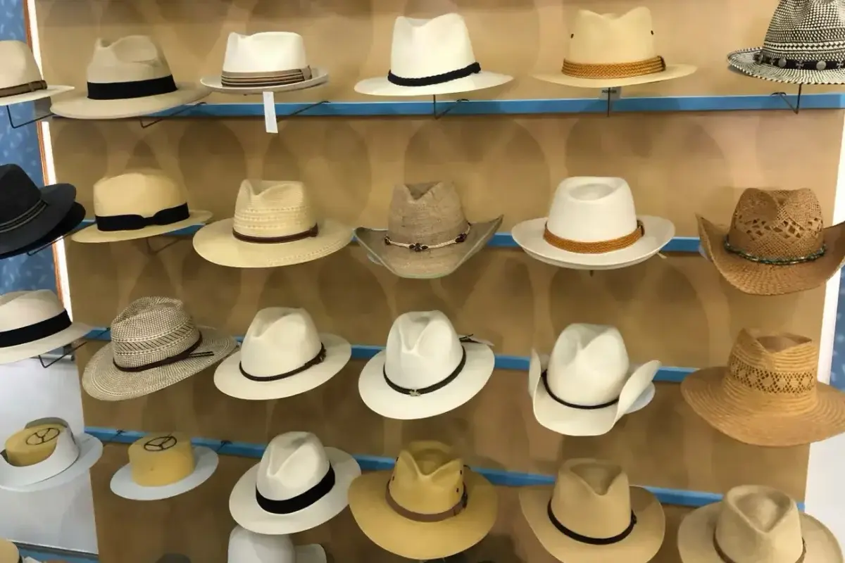 Approved straw hat directions displayed for shape, color, and trim review